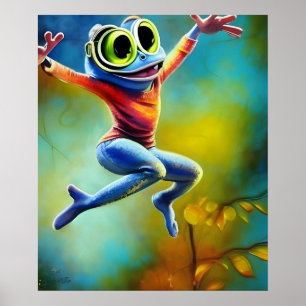 Dance of Joy - AI Fantasy Digital Art Print Ballet Poster