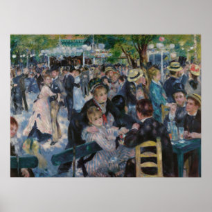 Dance of Le Moulin de la Galette by Auguste Renoir Poster