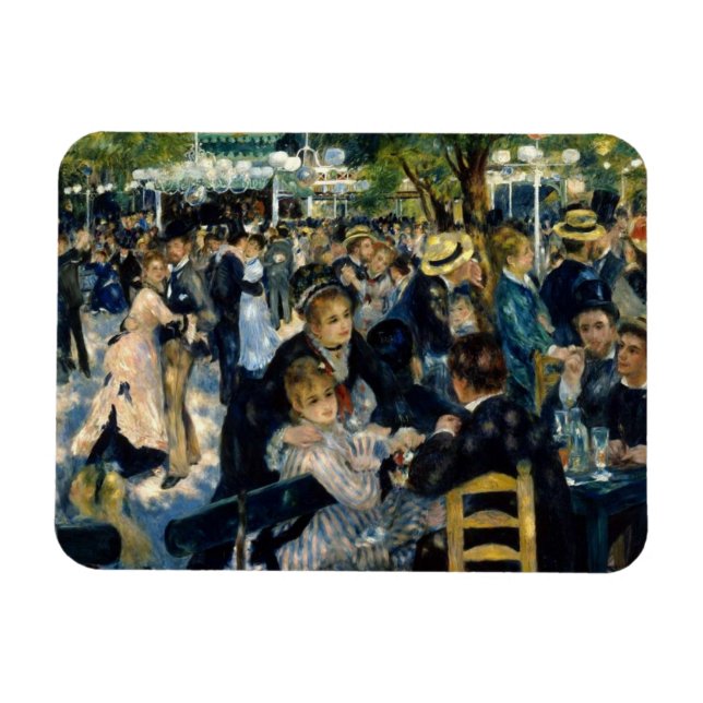 Dance of Le Moulin de la Galette by Renoir Magnet (Horisontell)