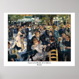 Dance of Le Moulin de la Galette by Renoir Poster