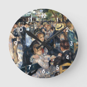 Dance of Le Moulin de la Galette by Renoir Rund Klocka