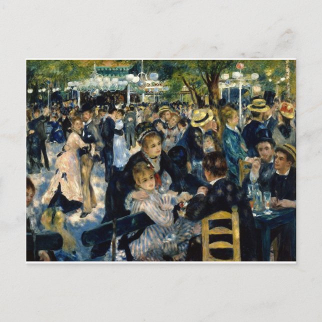Dance of Le Moulin de la Galette by Renoir Vykort (Framsida)