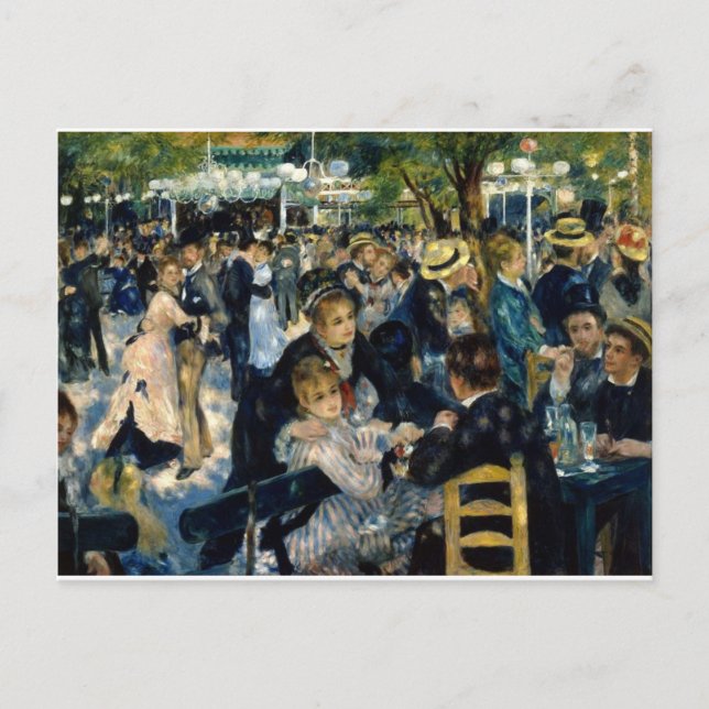 Dance of Le Moulin de la Galette by Renoir Vykort (Framsida)