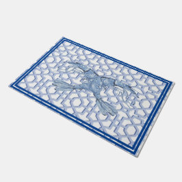 Dance of the Blue Shrimp Doormat Mat Matta