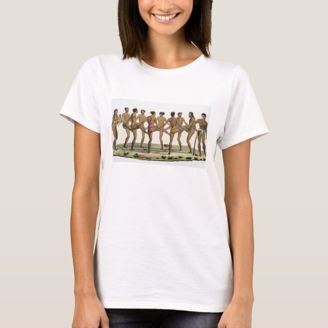 Dance of the Caroline Islanders, plate 22 from 'Le Tee (Framsida)