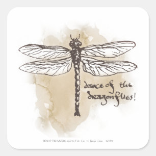 Dance of the Dragonflies Fyrkantigt Klistermärke