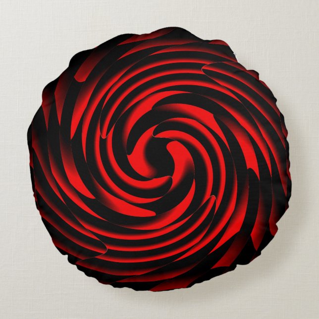 Dance of the inslag of fire rund kudde (Baksidan)