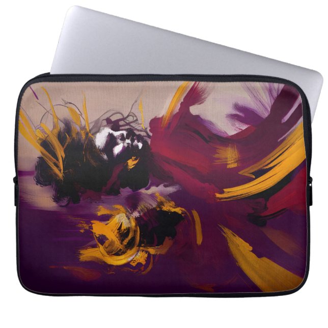 Dance Of The Mind – Expressive Abstract Figure Laptop Fodral (Framsidan)