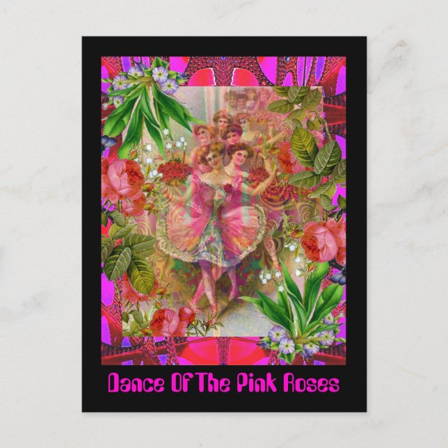 Dance of the Rosa ros Vykort (Framsida)