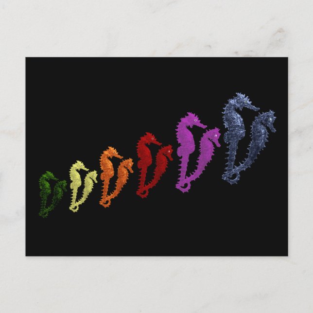 Dance of the Seahorse Pop Art 1 Vykort (Framsida)