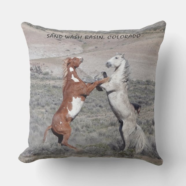 DANCE OF THE STALLIONS PATIO PILLOW KUDDE (Framsida)