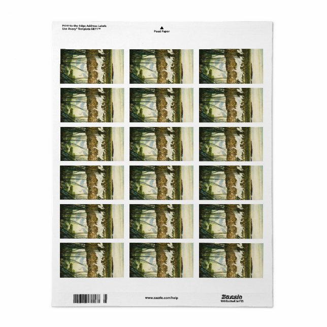 Dance of the WHoping Cranes, 1939 by N. C. Wyeth Adressetikett (Helt Ark)