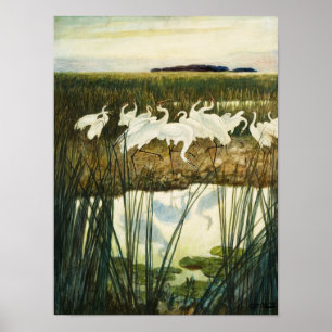 Dance of the WHoping Cranes, 1939 by N. C. Wyeth Poster