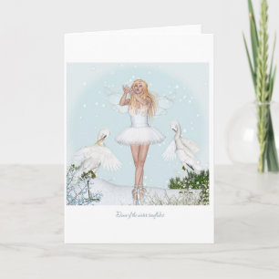 Dance of the wintersnowflakes helgkort