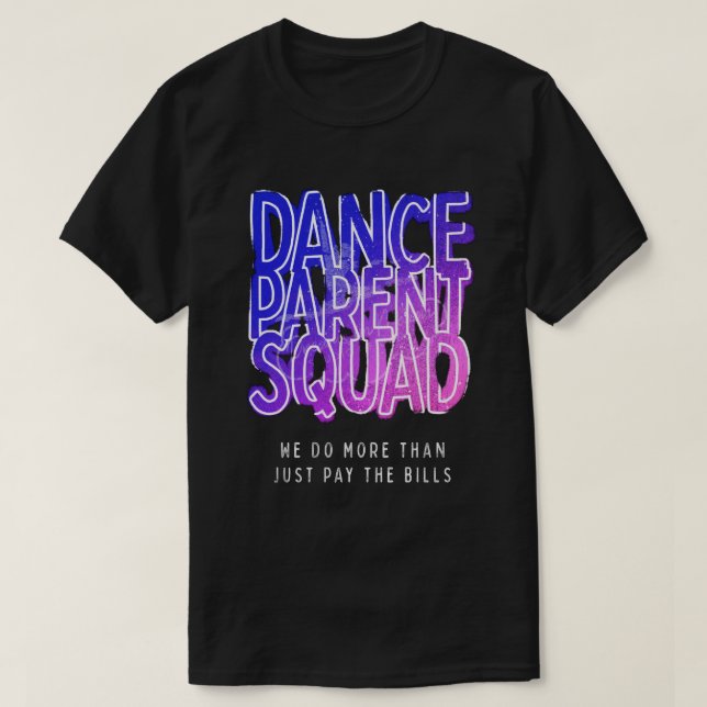 Dance överordnad kvadrat t shirt (Design framsida)
