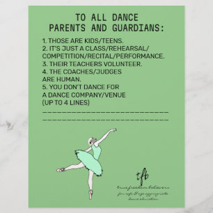 Dance överordnad påminnelse får Sage Reklamblad