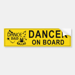 Dance Pappa Bumper Sticker Bildekal