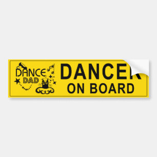Dance Pappa Bumper Sticker Bildekal