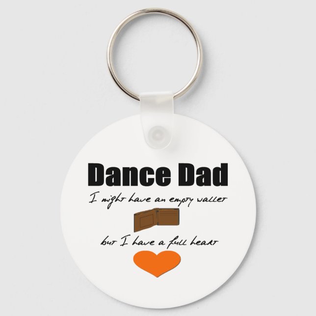 Dance Pappa- Tom Wallet, Fullt Heart Nyckelring (Framsida)