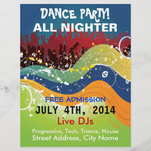 Dance Party All Nighter Flyer