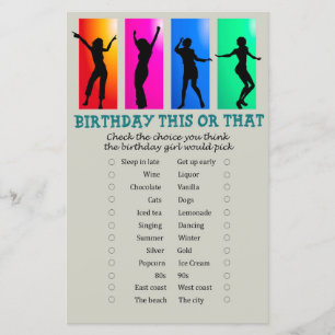 Dance party Birthday i det ena eller det andra spe