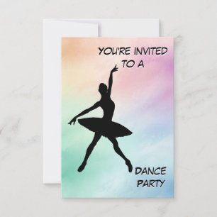 Dance Party-inbjudan Inbjudningar