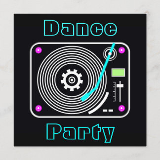 Dance Party-inbjudan Inbjudningar