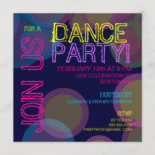 Dance Party!Inbjudan Inbjudningar