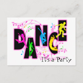 Dance Party-inbjudan Inbjudningar