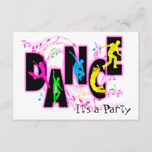 Dance Party-inbjudan Inbjudningar