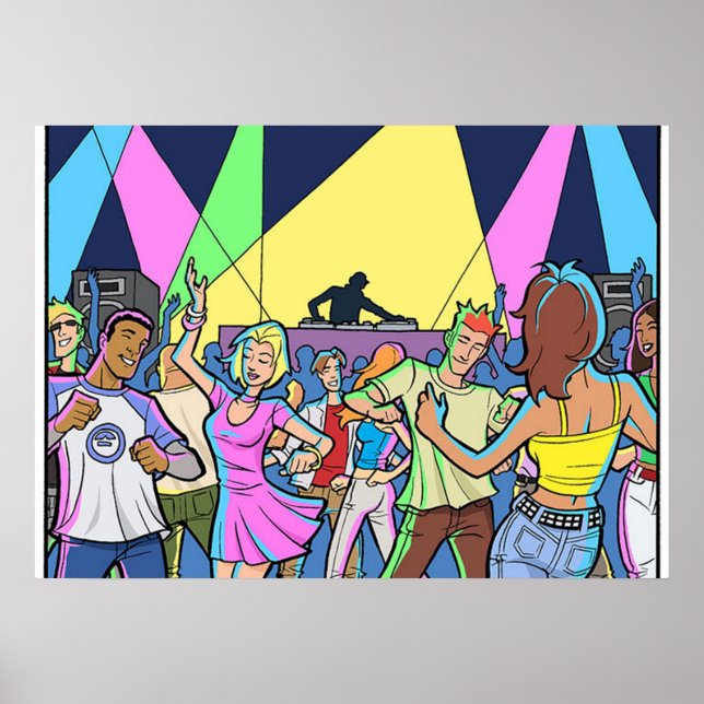 Dance Party Poster (Framsidan)