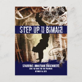 Dance Party Pub Mitzvah Spara datumet Meddelande Vykort