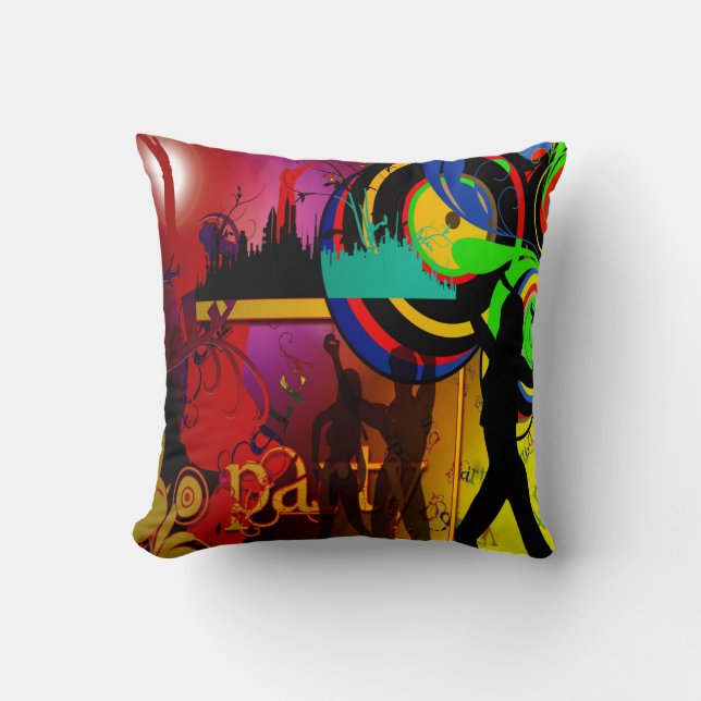 Dance Party Scene Pillow Kudde (Framsida)