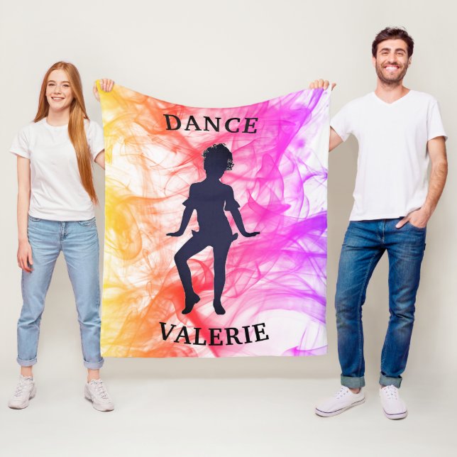 Dance Pastel Watercolor Fleece Blanket (På plats)