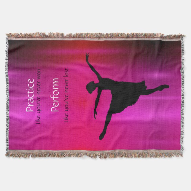 Dance Practice & Perform Metallic Throw Blanket Filt (Framsidan)