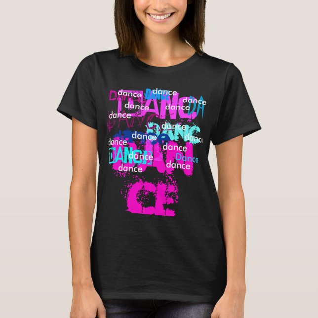 Dance Rosa/Teal Overlay Tee (Framsida)