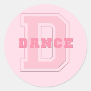 Dance Runt Klistermärke