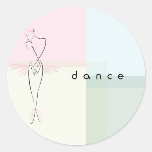 Dance Runt Klistermärke