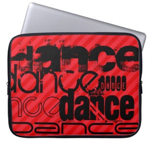 Dance; Scarlet Red Rand Laptop Fodral