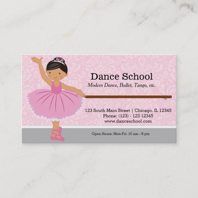 Dance School Visitkort (Framsida)