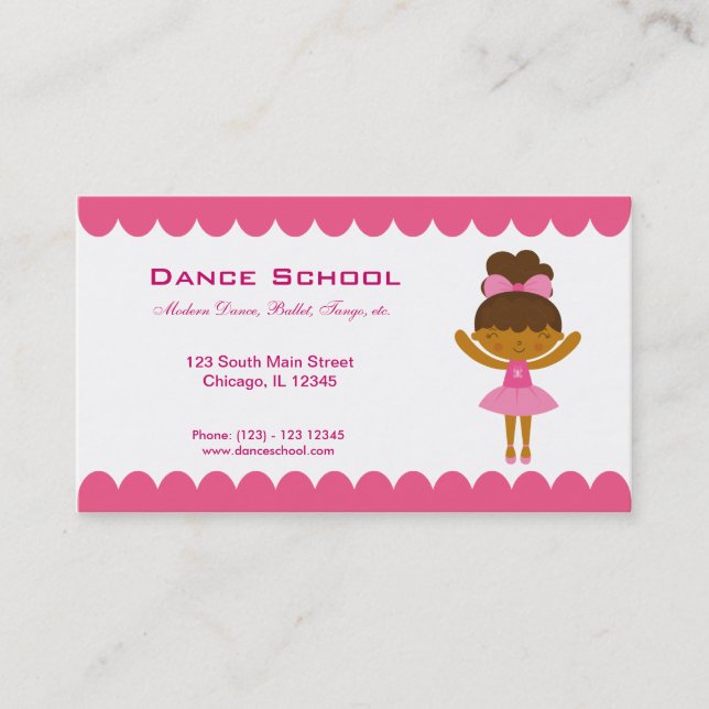 Dance School Visitkort (Framsida)