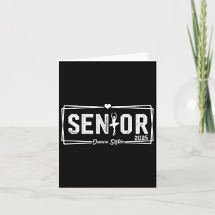 Dance Senior Sister 2025 Gift Dancing Senior Siste Kort