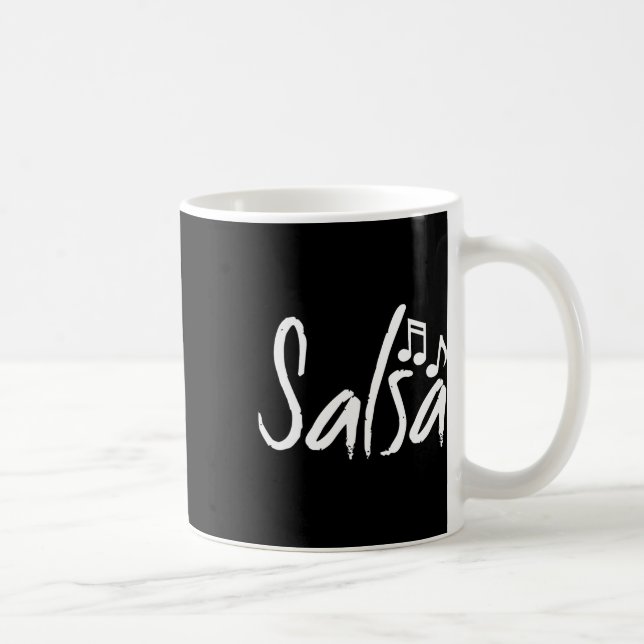 Dance Shirt Salsa Funny Dancing Gifts Kaffemugg (Höger)
