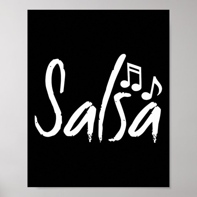 Dance Shirt Salsa Funny Dancing Gifts Poster (Framsidan)