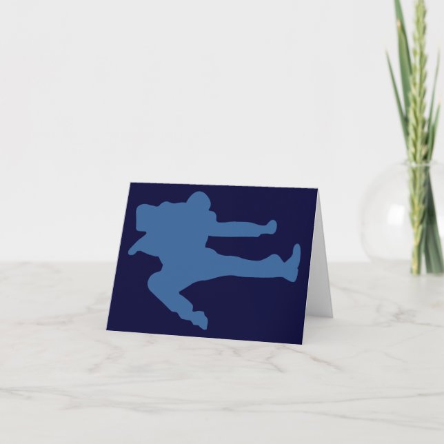 Dance Silhouette Note Card Kort (Framsida)
