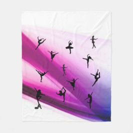 Dance Silhouettes on Cudely Soft Fleecefilt