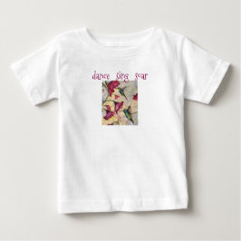 Dance Sjunga Hummingbird Art Flicka Tutu T-shirt