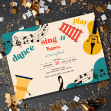 Dance sjunga och play barns födelsedag