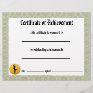Dance Skäl Certificate of Achievement - Lyrical