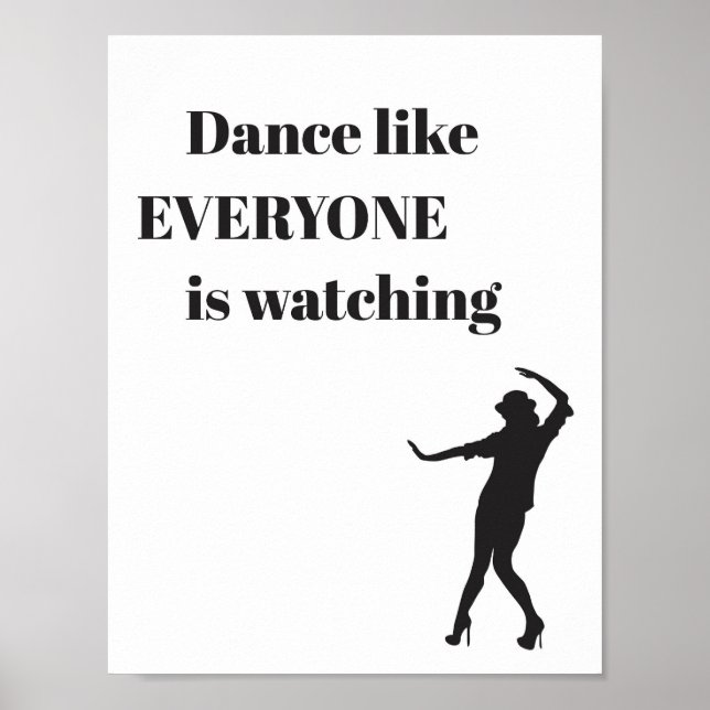 Dance som alla tittar på - Poster (Framsidan)